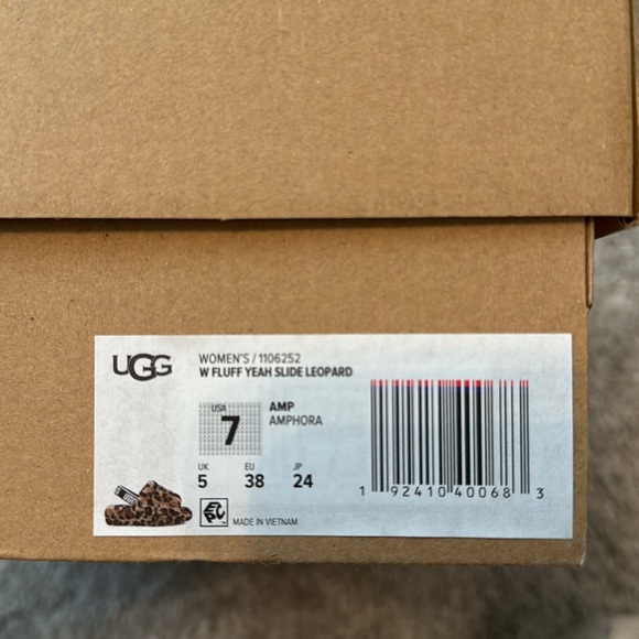 Ugg leopard print fluff yeah slide - Picture 4 of 4